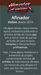 Mobile Screenshot of afinadoronline.com.br